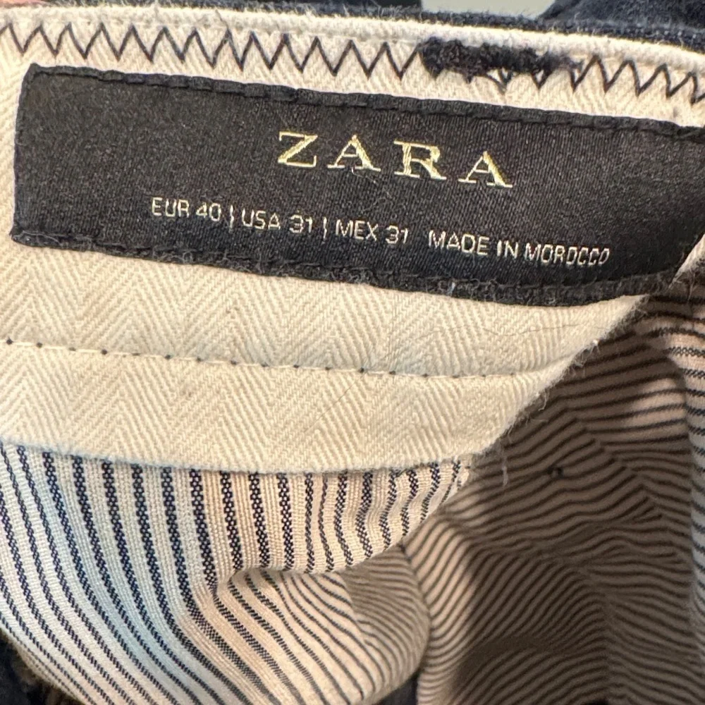 Zara Navy Chinos for Men